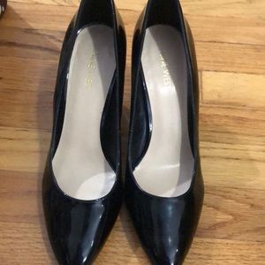 Nine West 8.5W Black Patent Leather Pumps